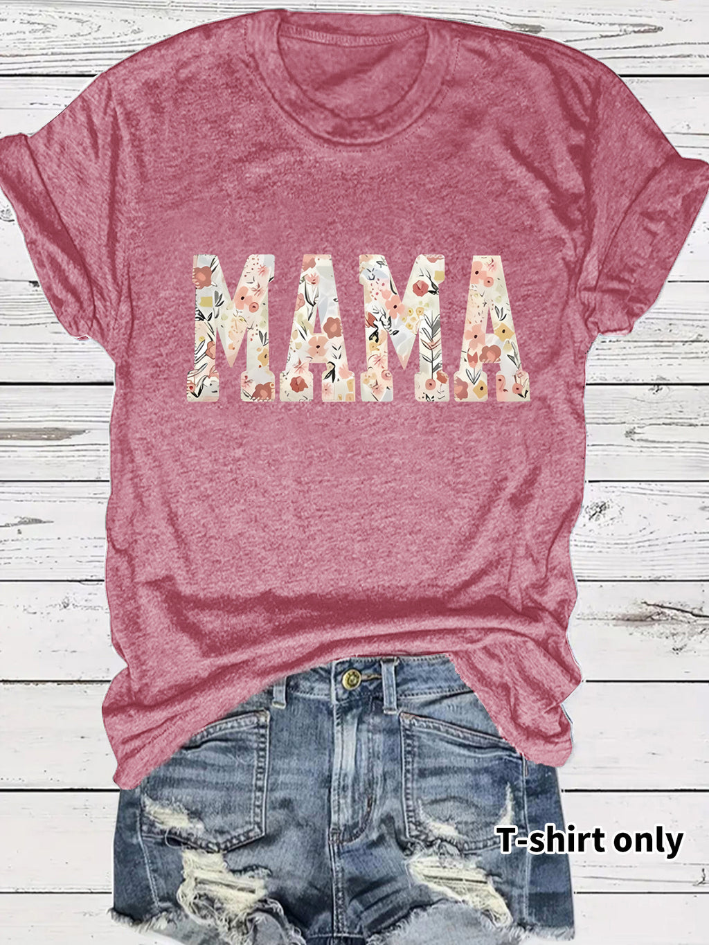 MAMA patterned printed t-shirt