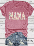 MAMA patterned printed t-shirt