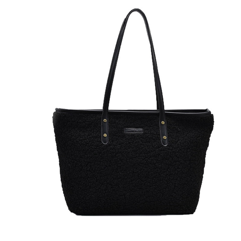 Plush Commuter Tote Bag
