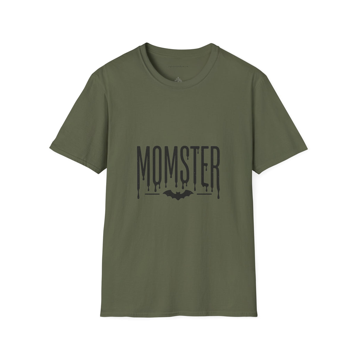 Momster T-Shirt — Dripping Letters & Bat Halloween Graphic Tee