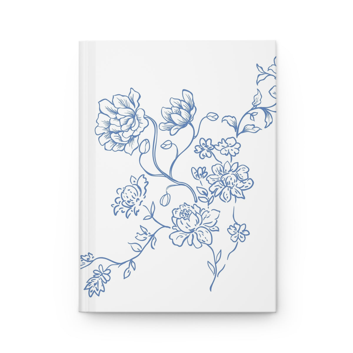 Blue Floral Hardcover Journal