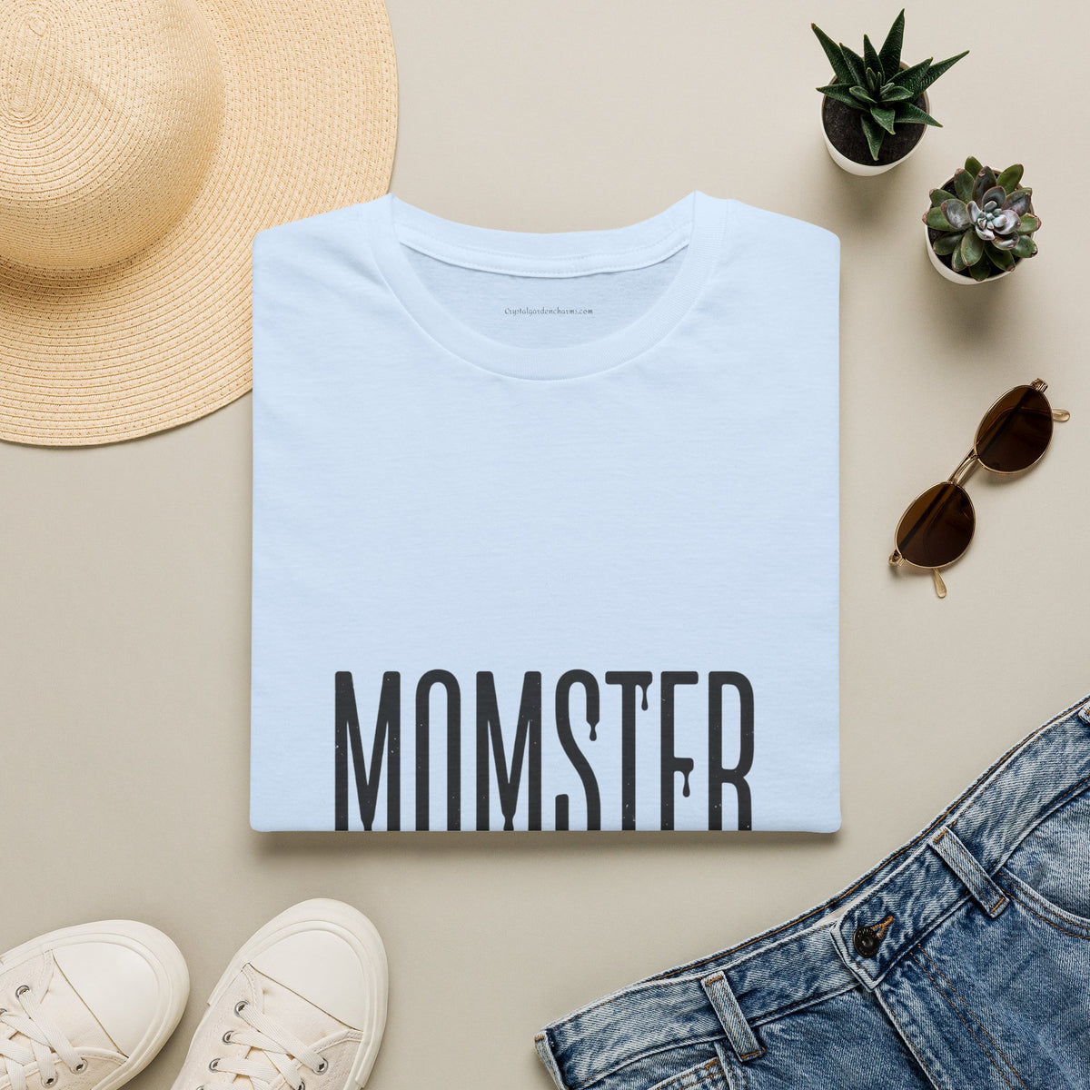Momster T-Shirt — Dripping Letters & Bat Halloween Graphic Tee