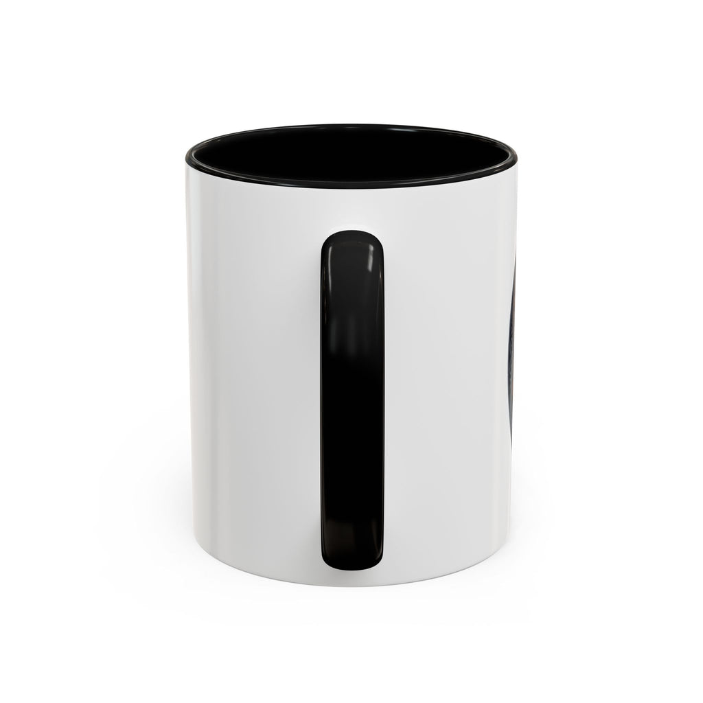 Wolf Moon Accent Coffee Mug — Gothic Night Forest Design with Ghost