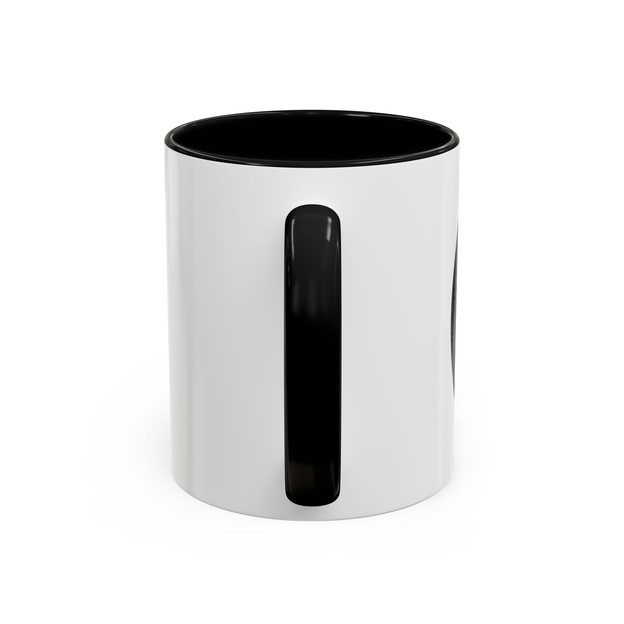 Wolf Moon Accent Coffee Mug — Gothic Night Forest Design with Ghost