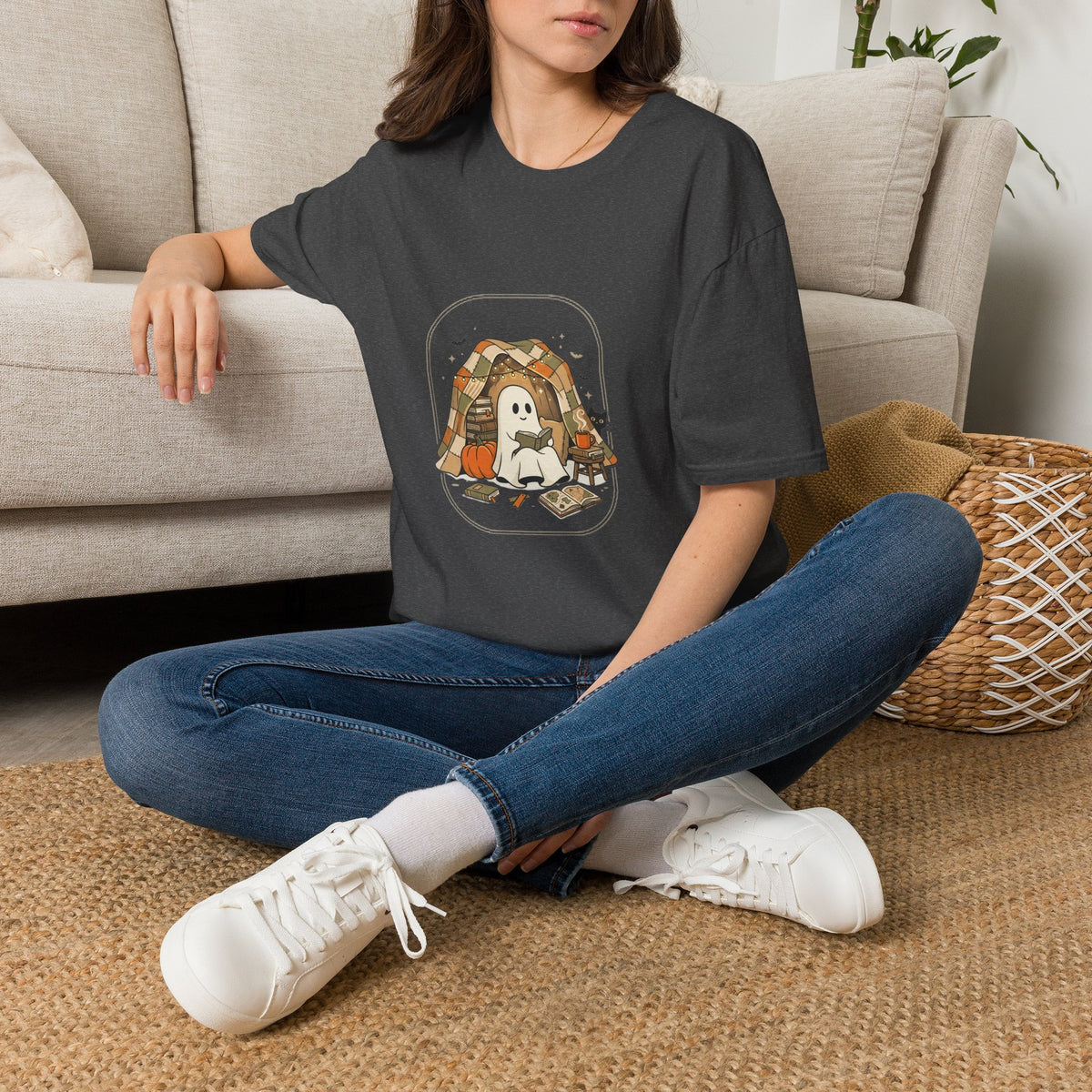 Ghost & Cat Cozy Camp T-Shirt