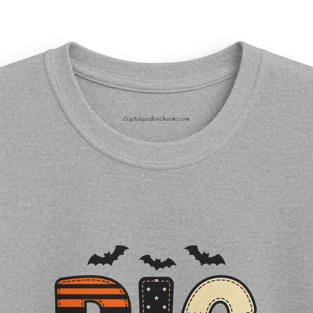 Big Bro Kids Halloween T-Shirt — Bats & Spooky Colors Graphic Tee