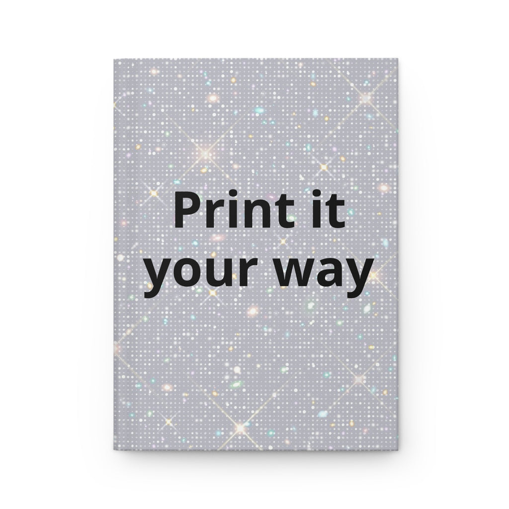 Print It Your Way Sparkle Hardcover Journal