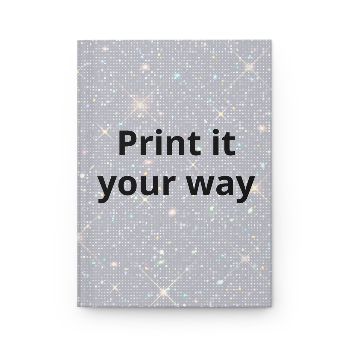 Print It Your Way Sparkle Hardcover Journal