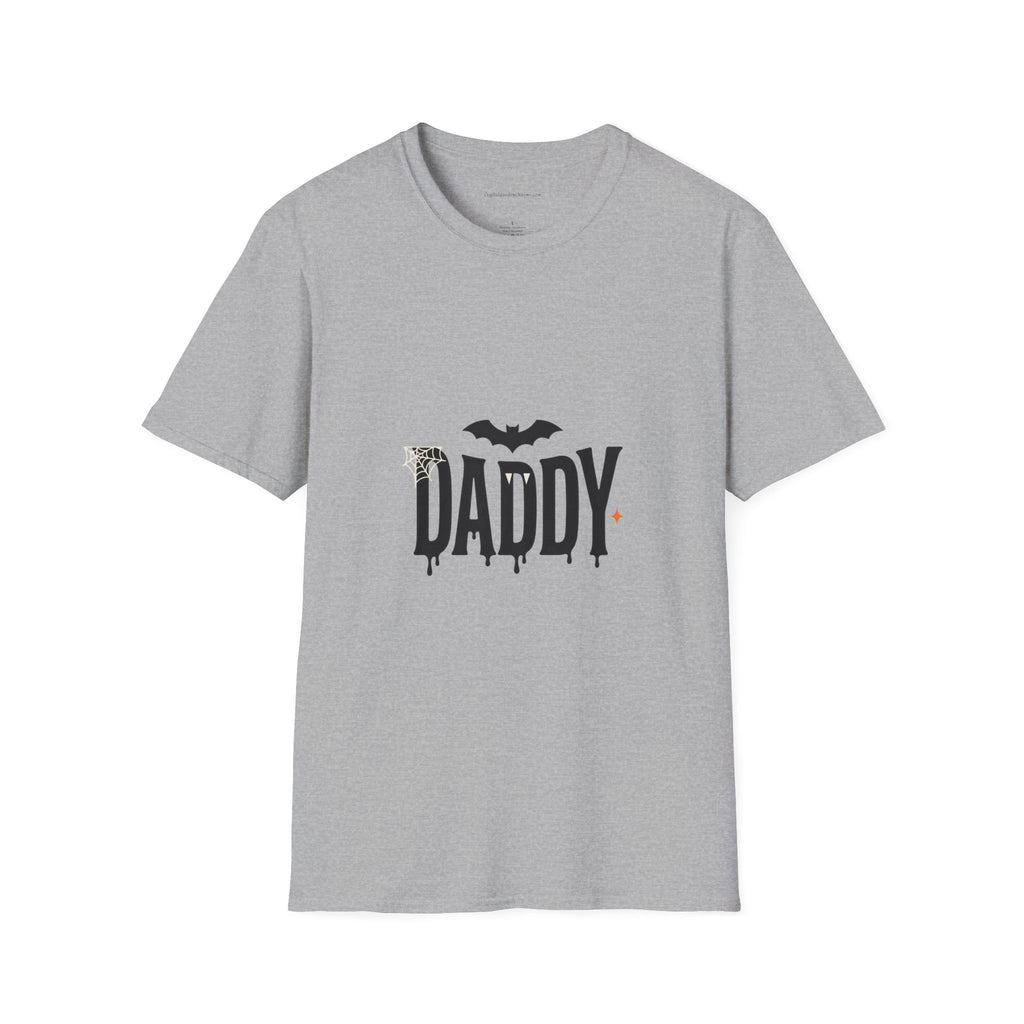 Daddy Halloween T-Shirt — Spooky Bat & Dripping Lettering Tee
