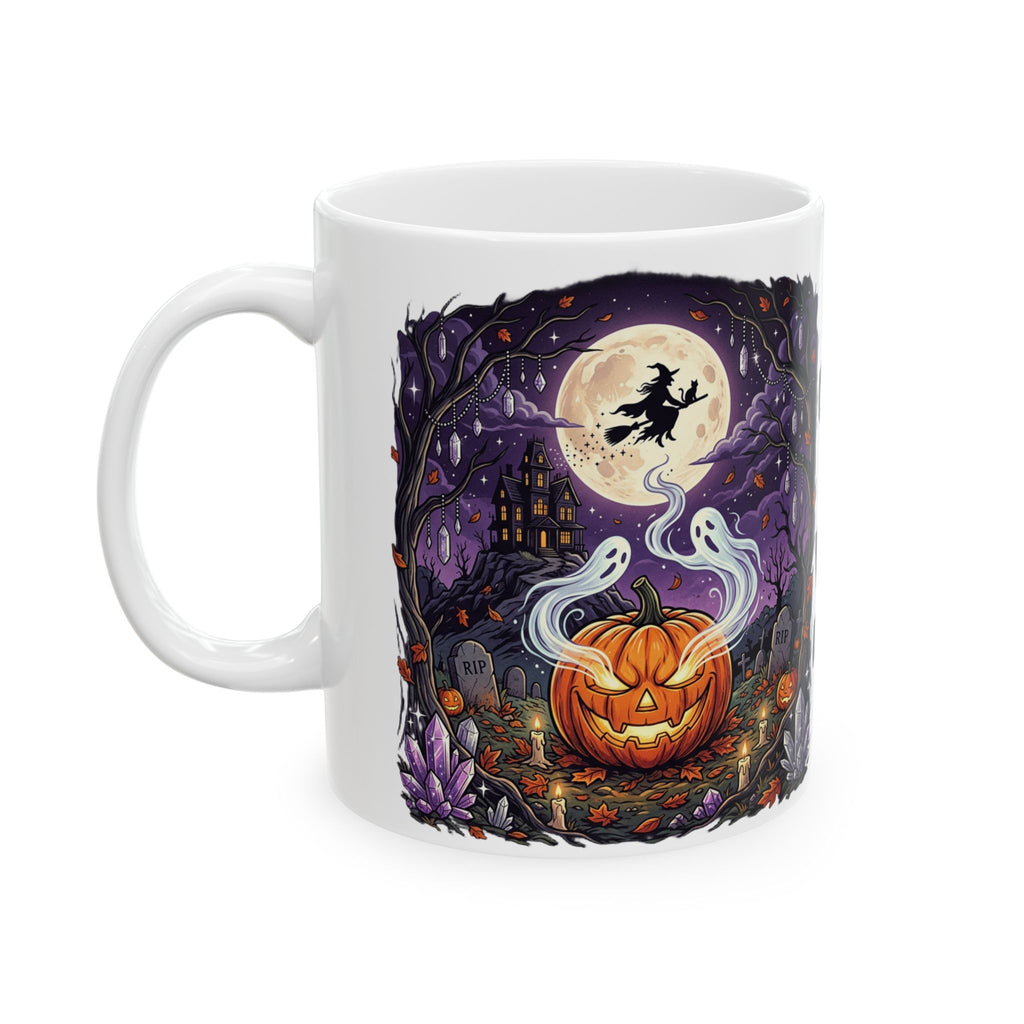 Halloween Haunted Spirits Ceramic Mug — “Come Play With The Spirits” 11oz/15oz