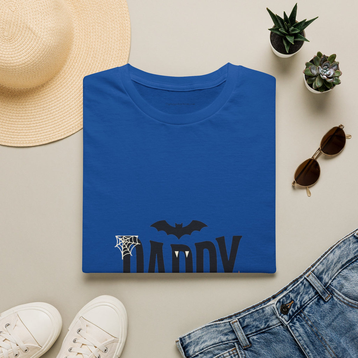 Daddy Halloween T-Shirt — Spooky Bat & Dripping Lettering Tee