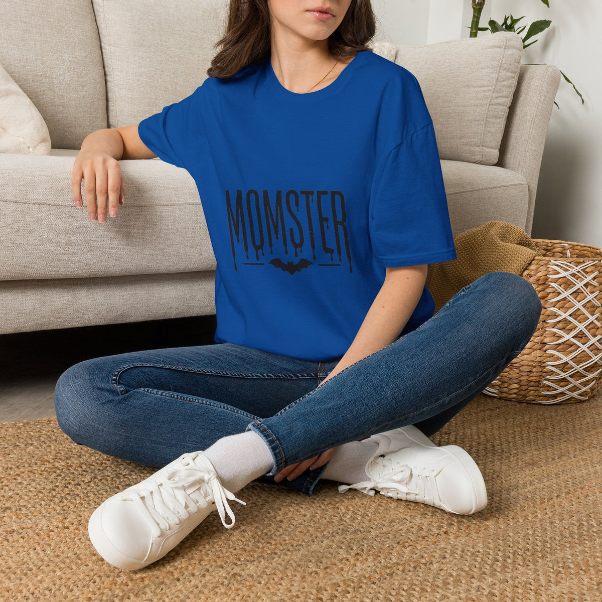 Momster T-Shirt — Dripping Letters & Bat Halloween Graphic Tee