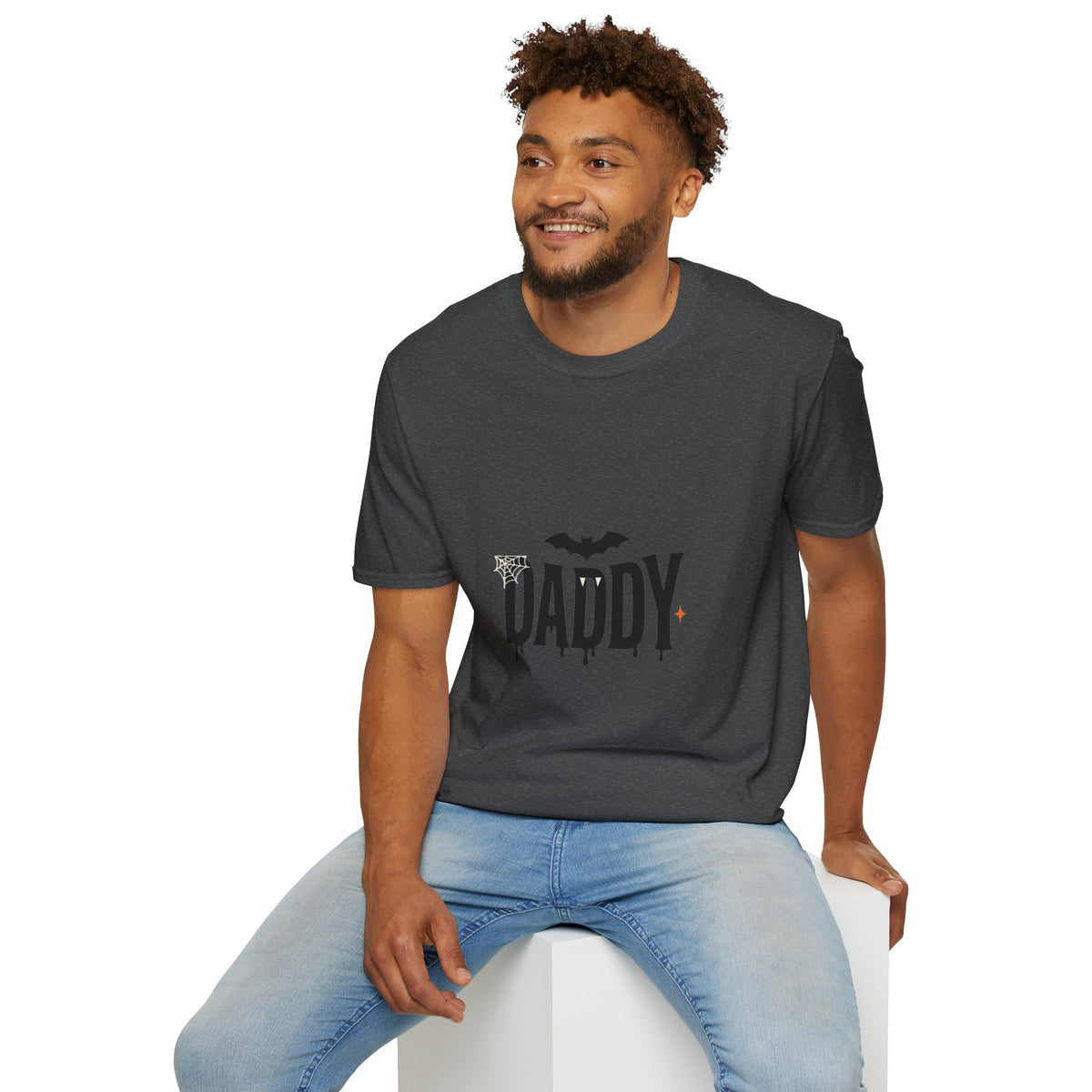 Daddy Halloween T-Shirt — Spooky Bat & Dripping Lettering Tee