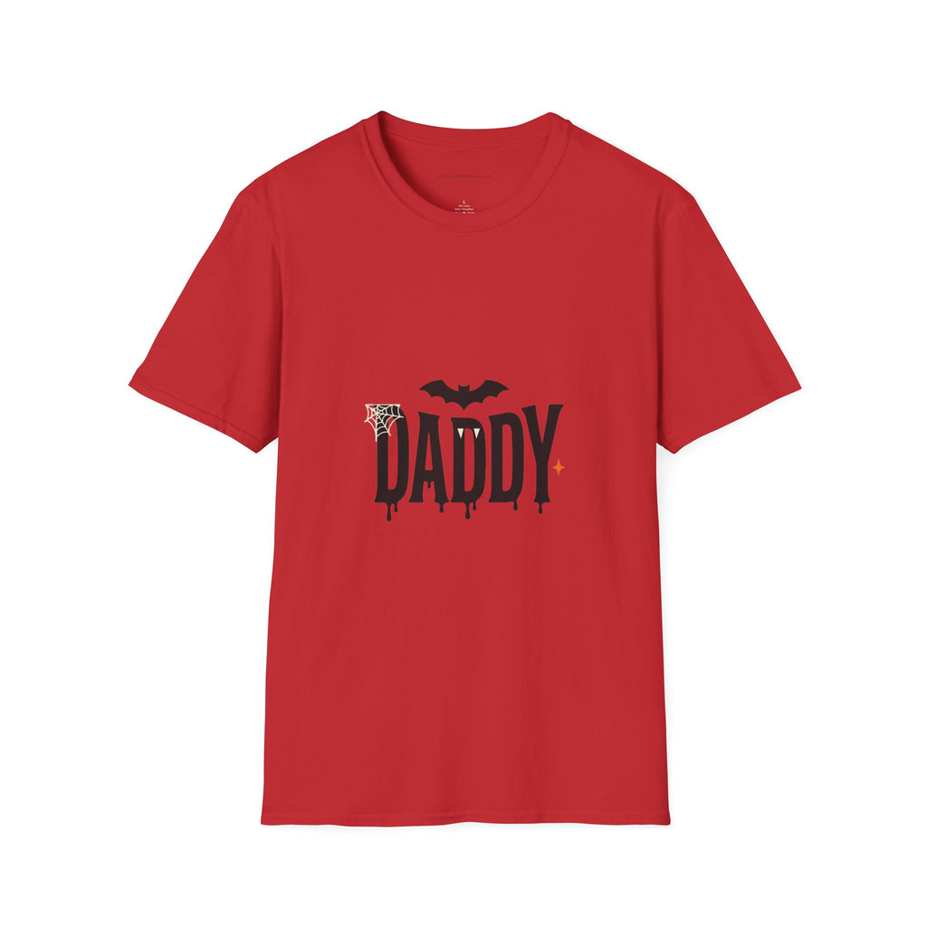 Daddy Halloween T-Shirt — Spooky Bat & Dripping Lettering Tee