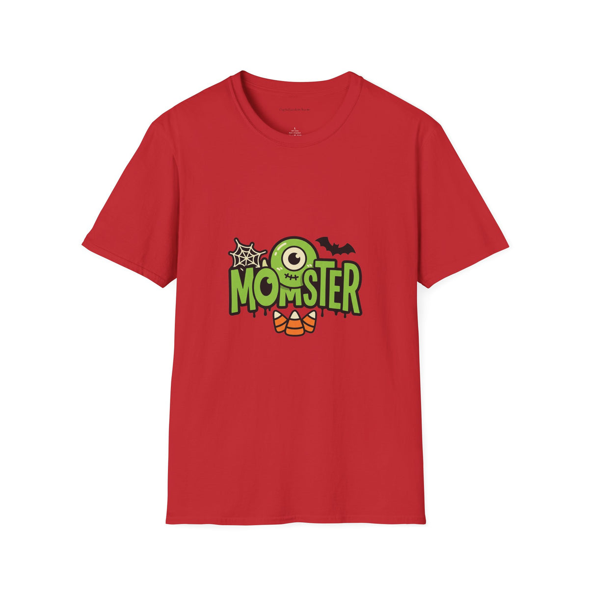 Momster T-Shirt — Green Letters & One-Eyed Monster Halloween Graphic Tee