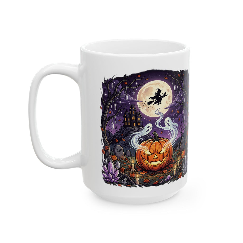 Halloween Haunted Spirits Ceramic Mug — “Come Play With The Spirits” 11oz/15oz