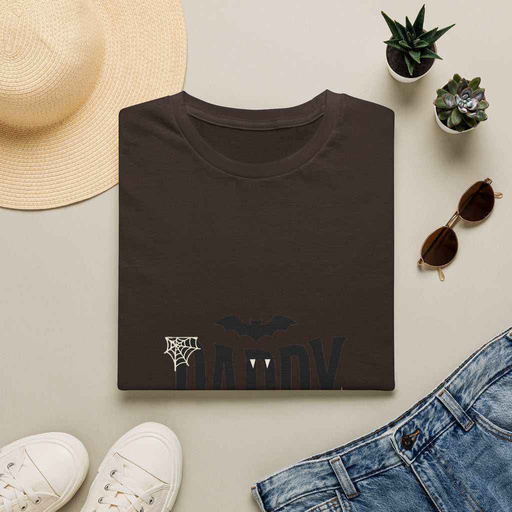 Daddy Halloween T-Shirt — Spooky Bat & Dripping Lettering Tee