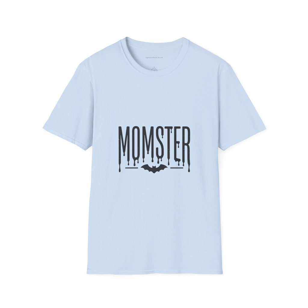 Momster T-Shirt — Dripping Letters & Bat Halloween Graphic Tee
