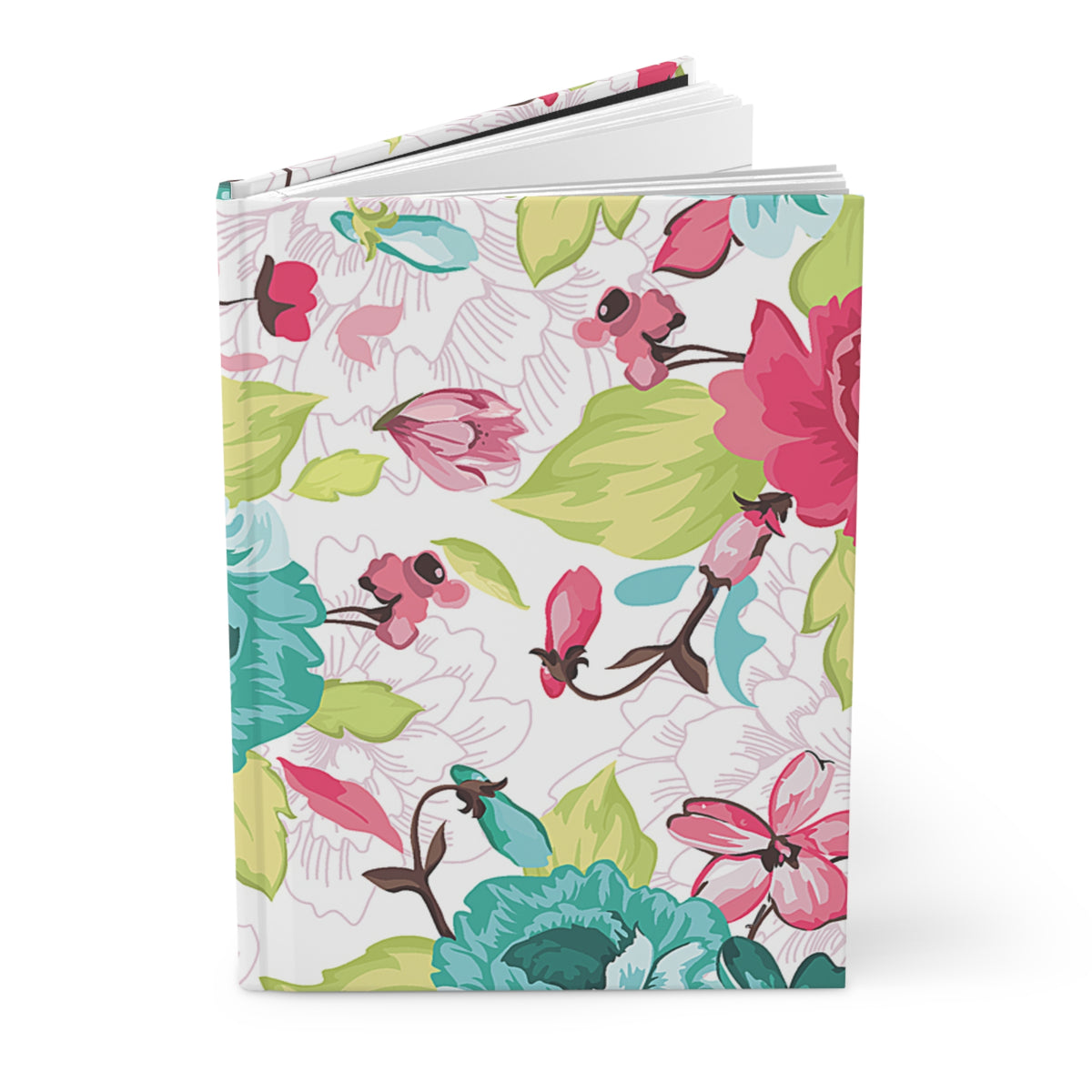 Colorful Floral Hardcover Journal