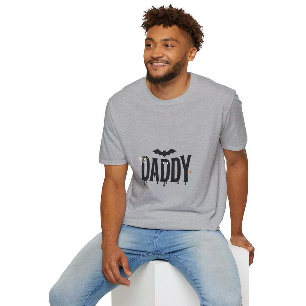 Daddy Halloween T-Shirt — Spooky Bat & Dripping Lettering Tee