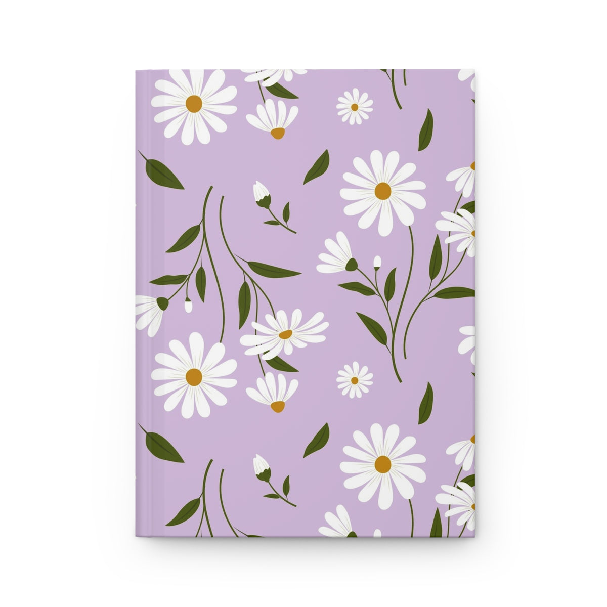 Lavender Daisy Floral Hardcover Journal