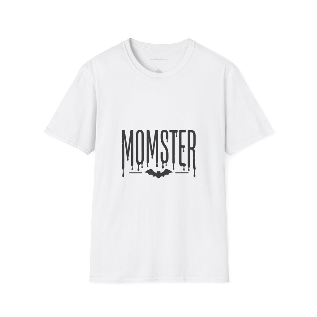Momster T-Shirt — Dripping Letters & Bat Halloween Graphic Tee