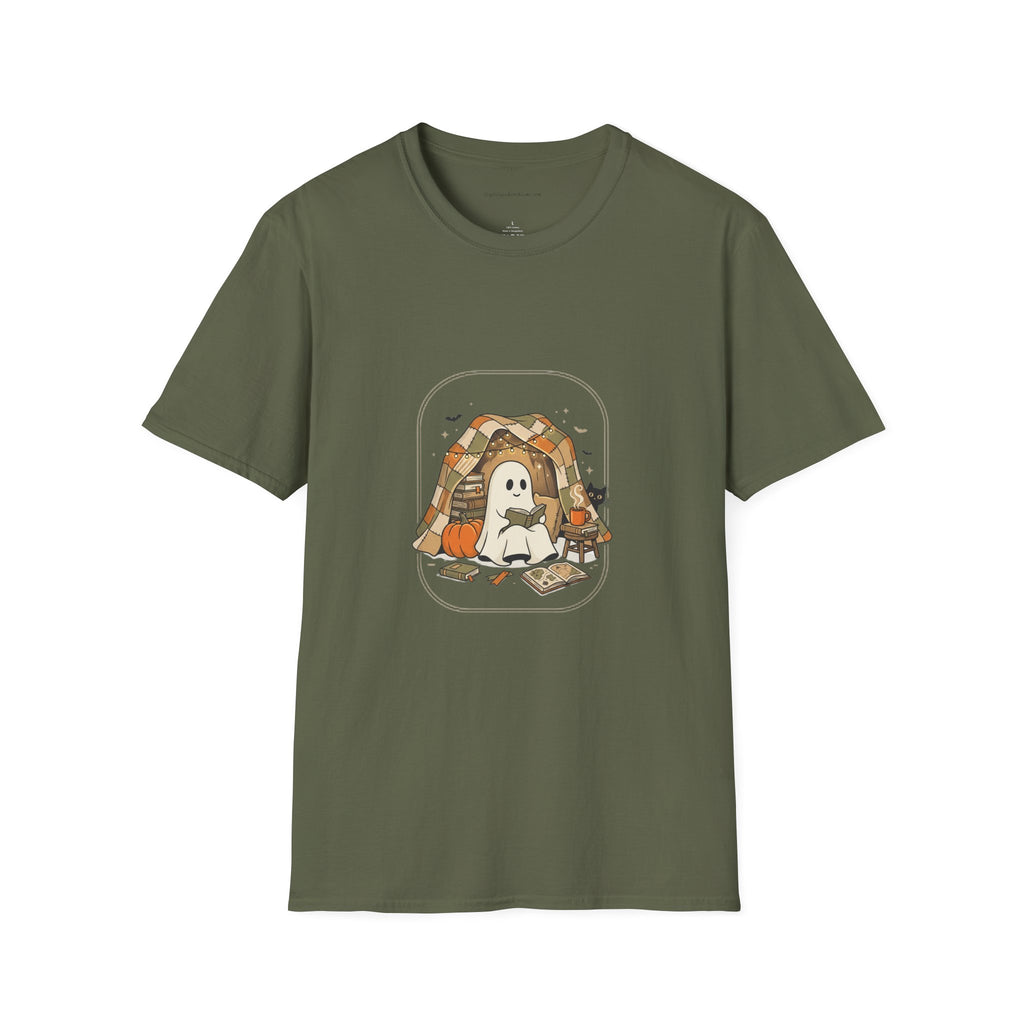 Ghost & Cat Cozy Camp T-Shirt