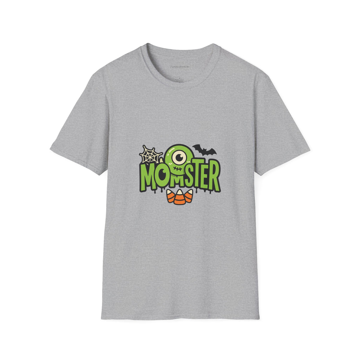 Momster T-Shirt — Green Letters & One-Eyed Monster Halloween Graphic Tee