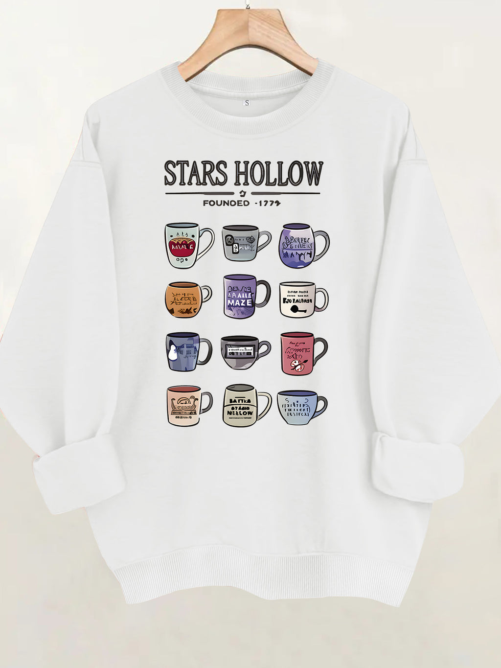 Gilmore Girls Coffee Mug Print Sweatshirt