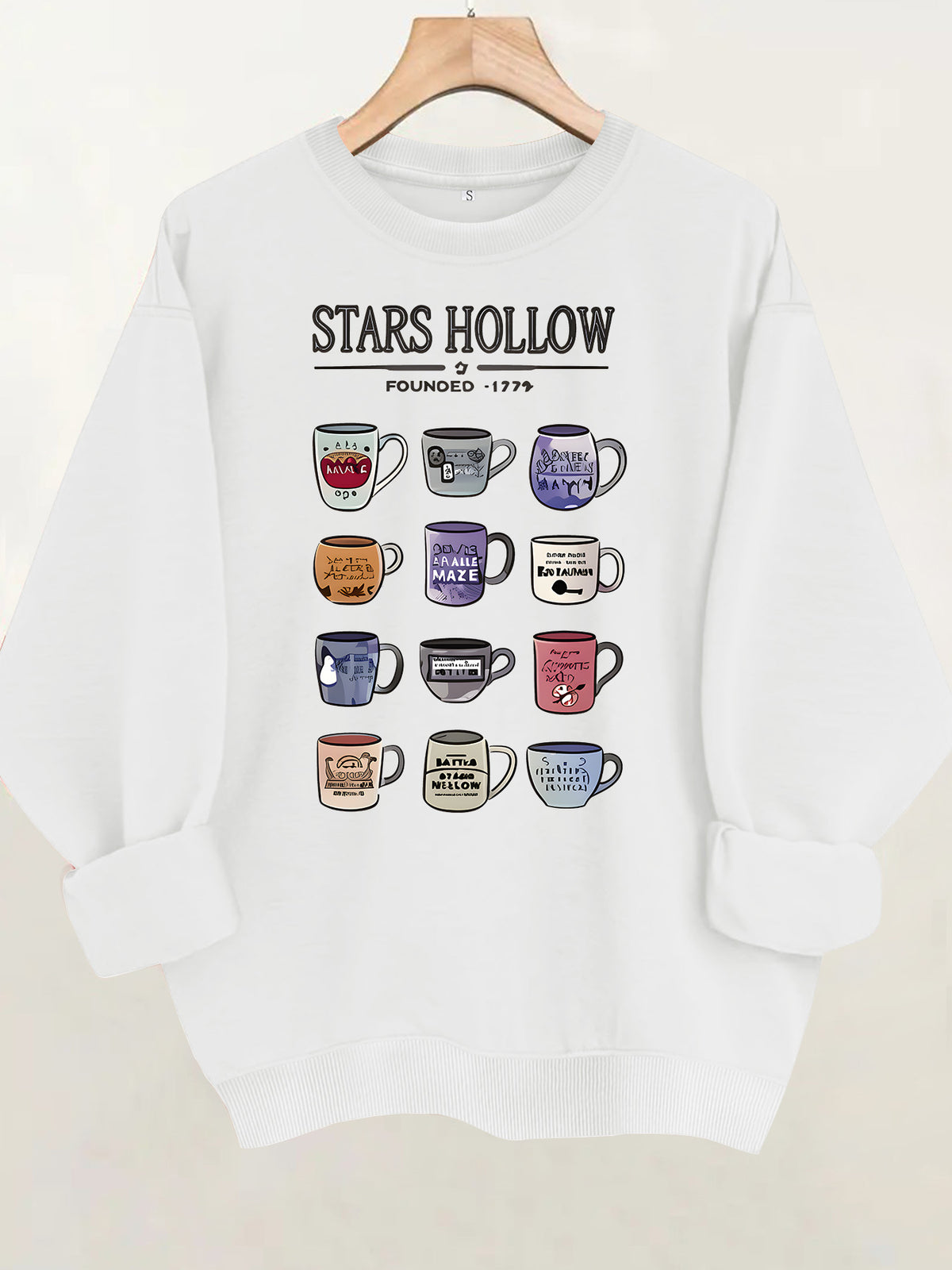Gilmore Girls Coffee Mug Print Sweatshirt