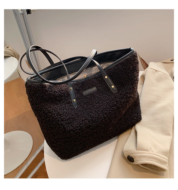Plush Commuter Tote Bag