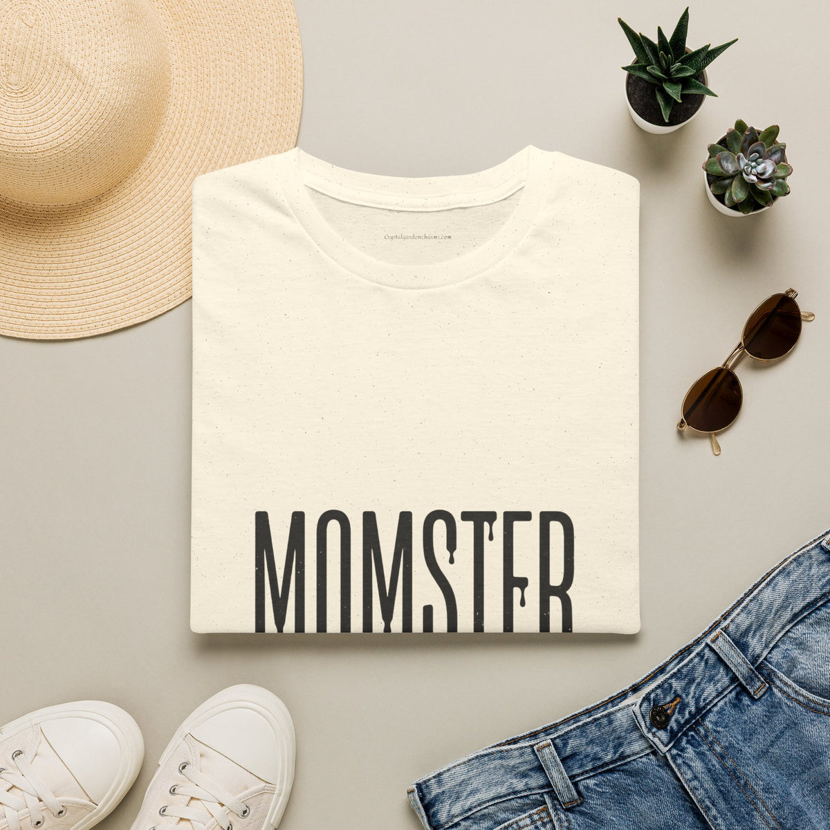 Momster T-Shirt — Dripping Letters & Bat Halloween Graphic Tee