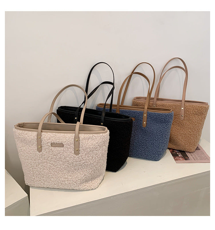 Plush Commuter Tote Bag
