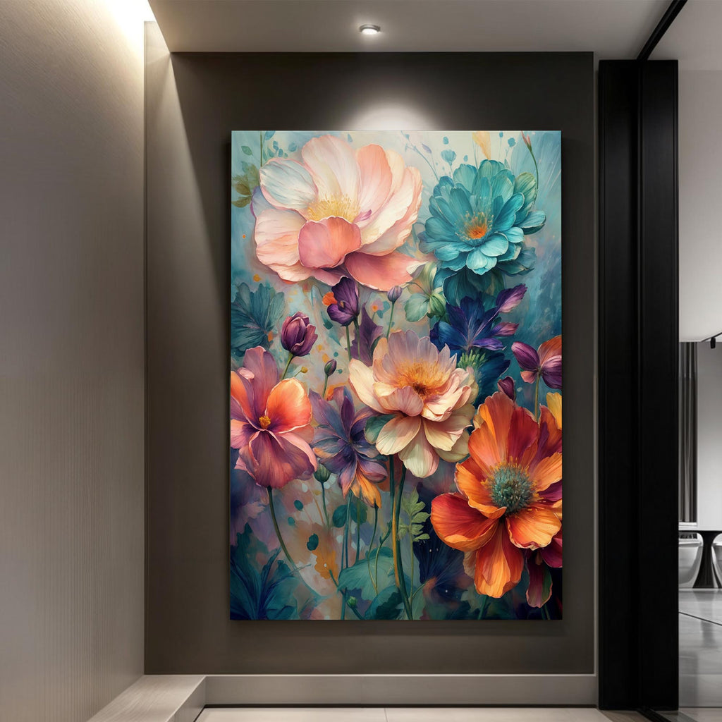 Spring Bouquet Wall Art | Floral Canvas Print