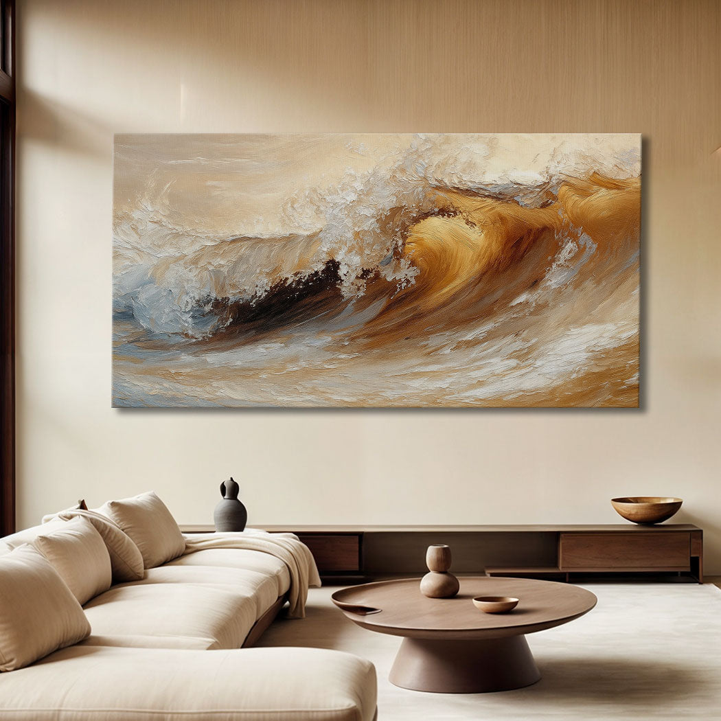 Ocean Wave Seascape Wall Art III | Coastal Canvas Print