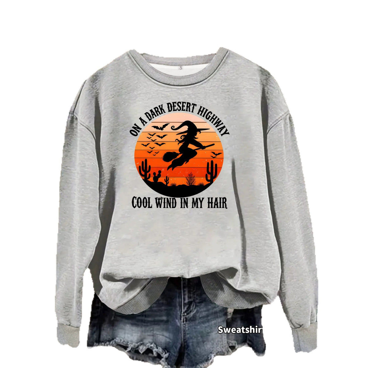 Dark Desert Highway Witch Sweatshirt