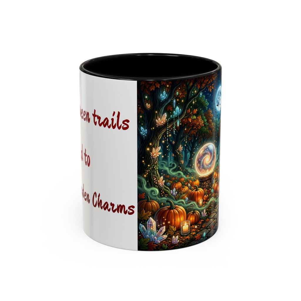 Magic Forest Pumpkin Moon Coffee Mug — Enchanted Fall Accent Mug (11/15oz)