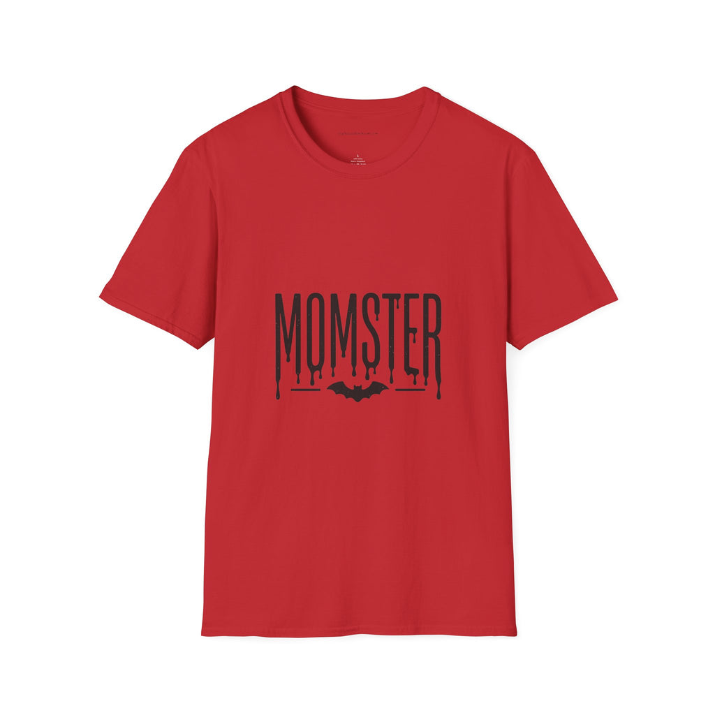 Momster T-Shirt — Dripping Letters & Bat Halloween Graphic Tee
