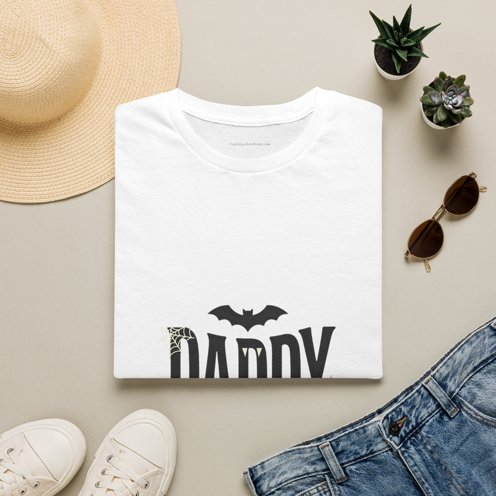 Daddy Halloween T-Shirt — Spooky Bat & Dripping Lettering Tee