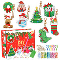 Christmas Diamond Painting Keychain Set | DIY Ornaments