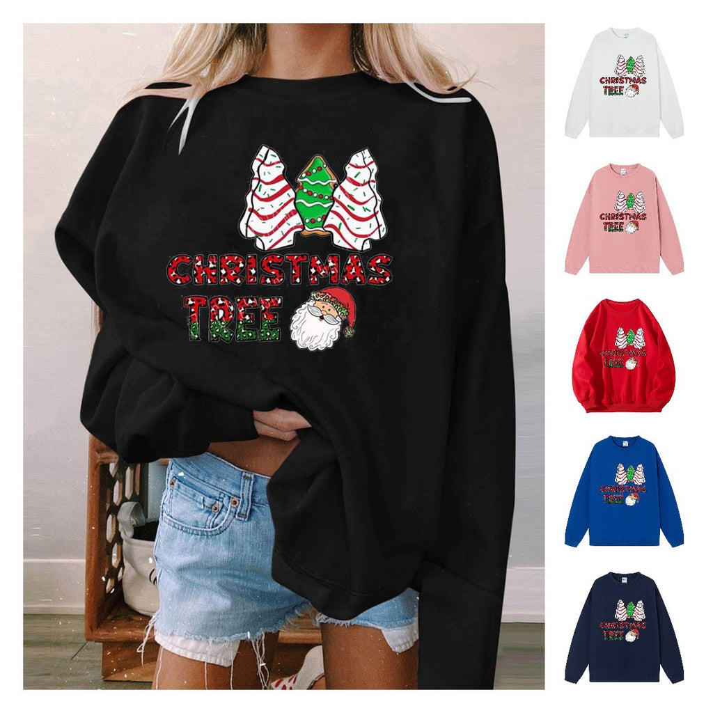 Christmas Tree Cakes & Santa Sweatshirt