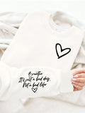 Women's Printed Lantern Sleeve Sweatshirt