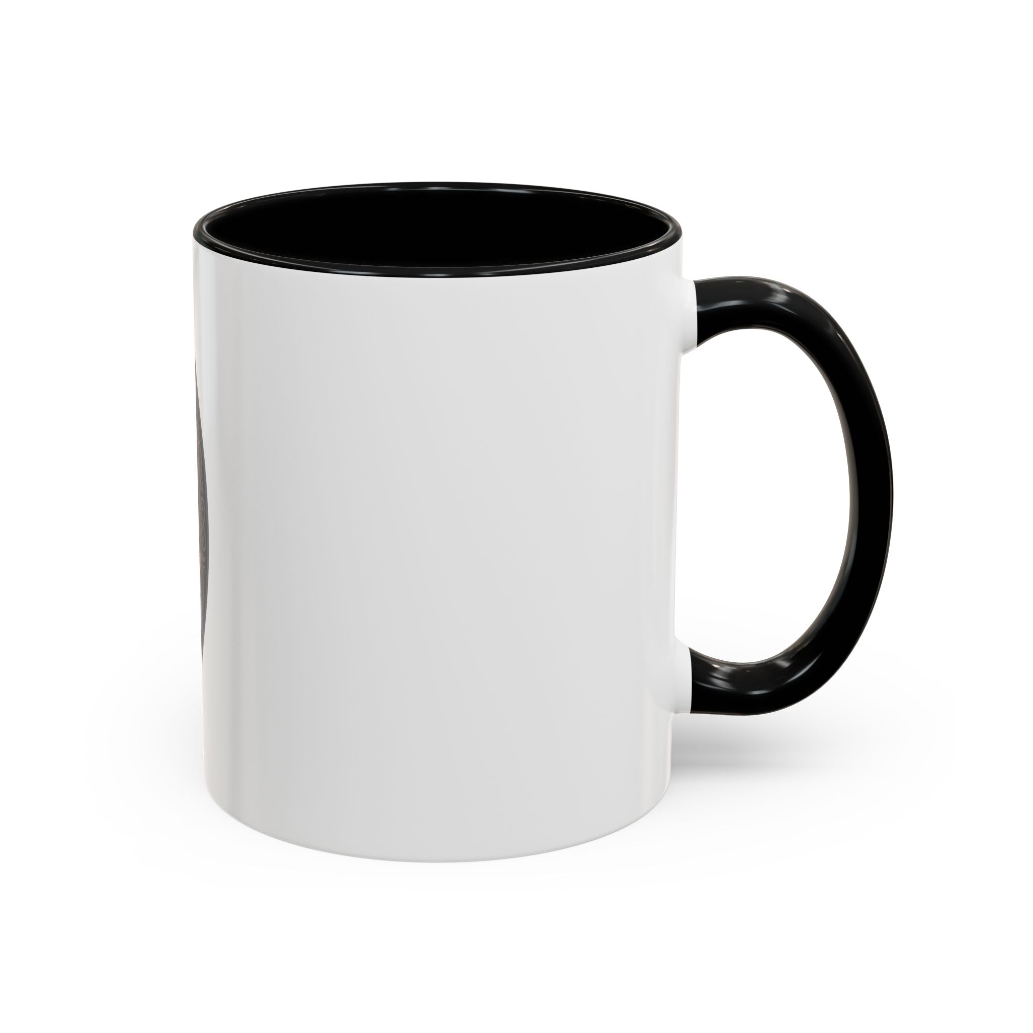 Wolf Moon Accent Coffee Mug — Gothic Night Forest Design with Ghost