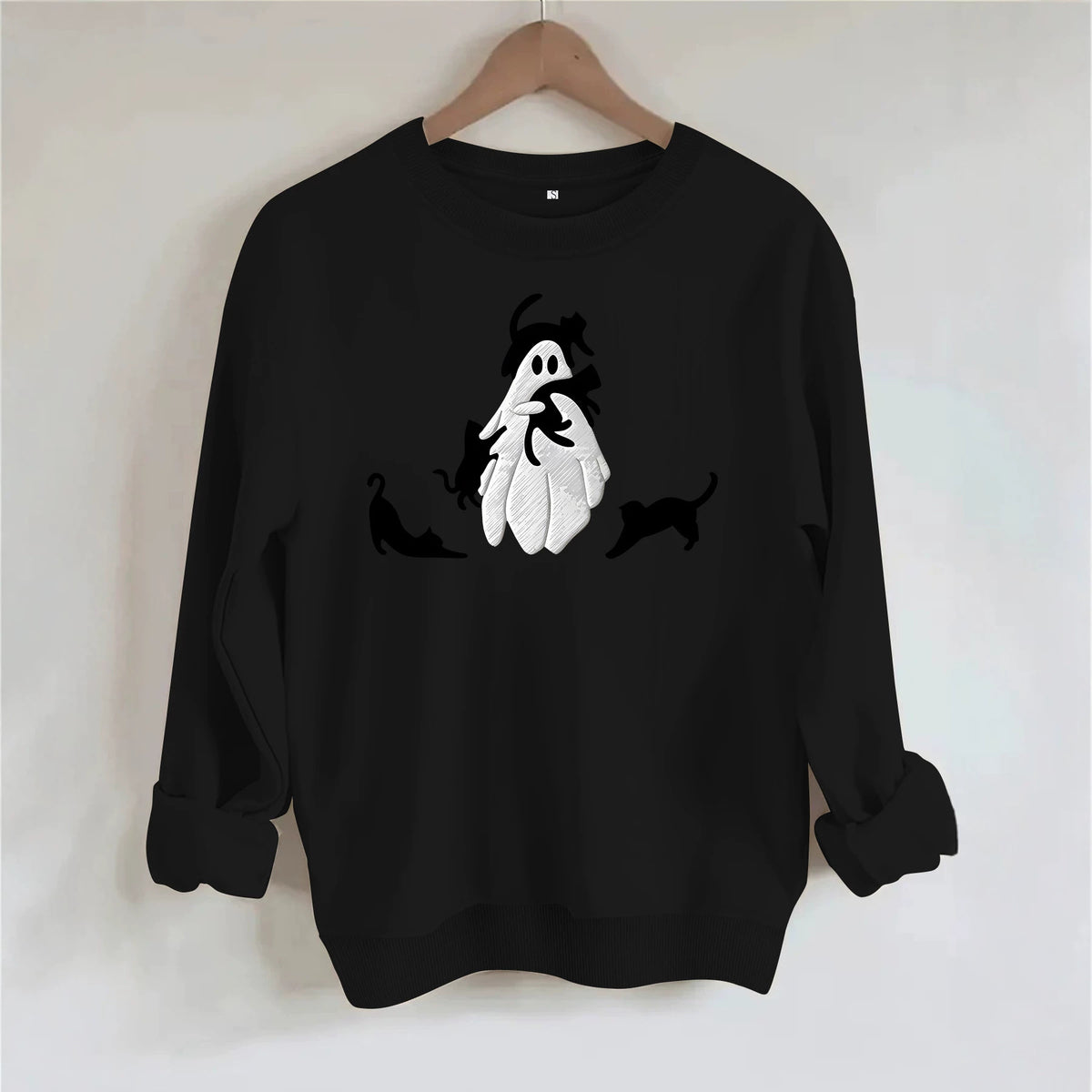 Crazy Kitty Ghost Sweatshirt