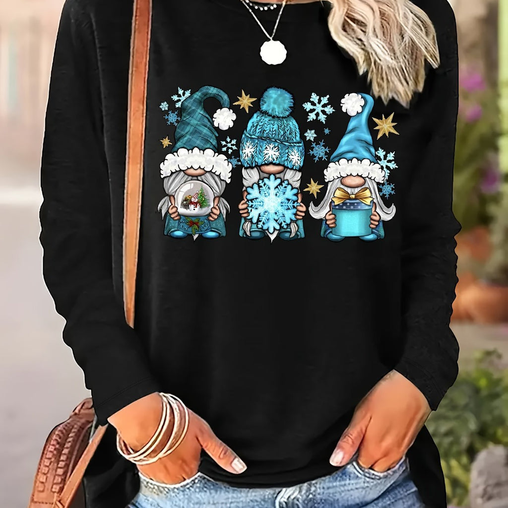 Blue Winter Gnomes Christmas Sweatshirt