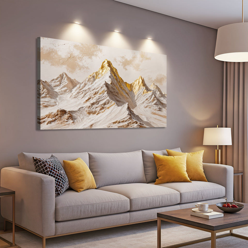 Golden Peaks Wall Art
