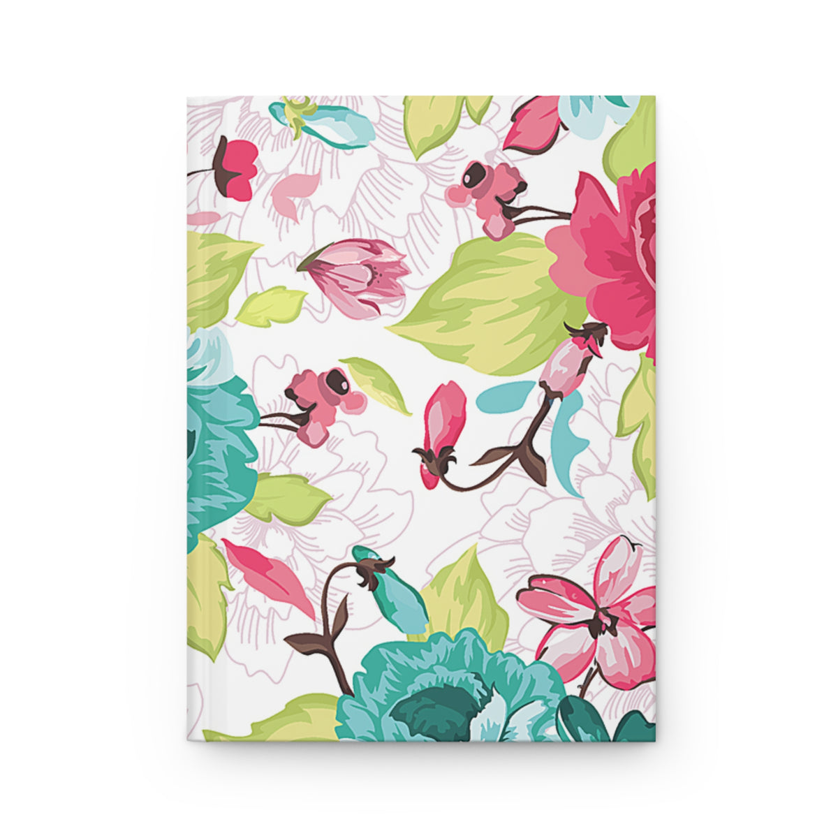 Colorful Floral Hardcover Journal