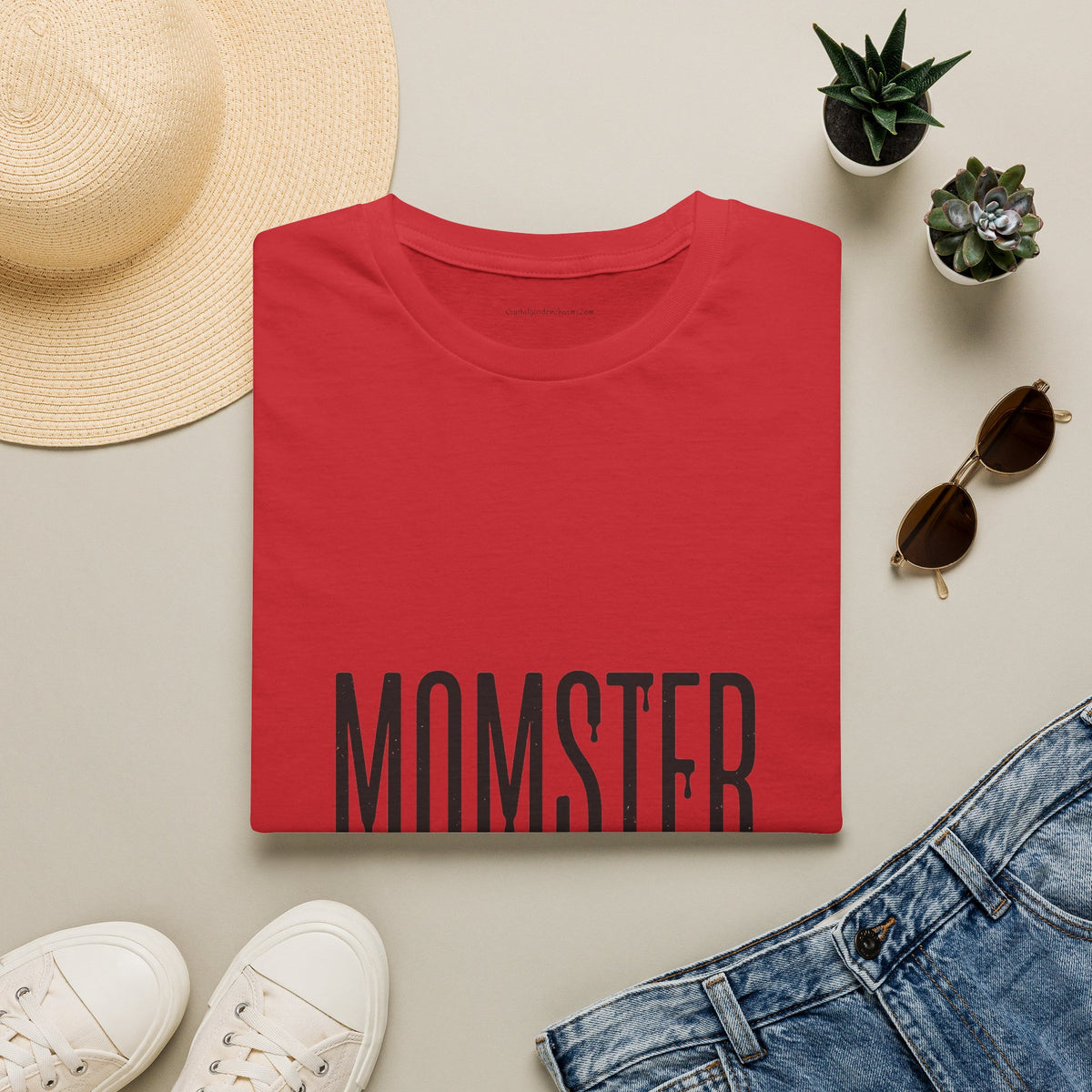 Momster T-Shirt — Dripping Letters & Bat Halloween Graphic Tee