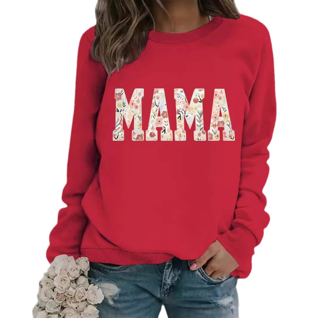 MAMA printed pullover sweatshirt