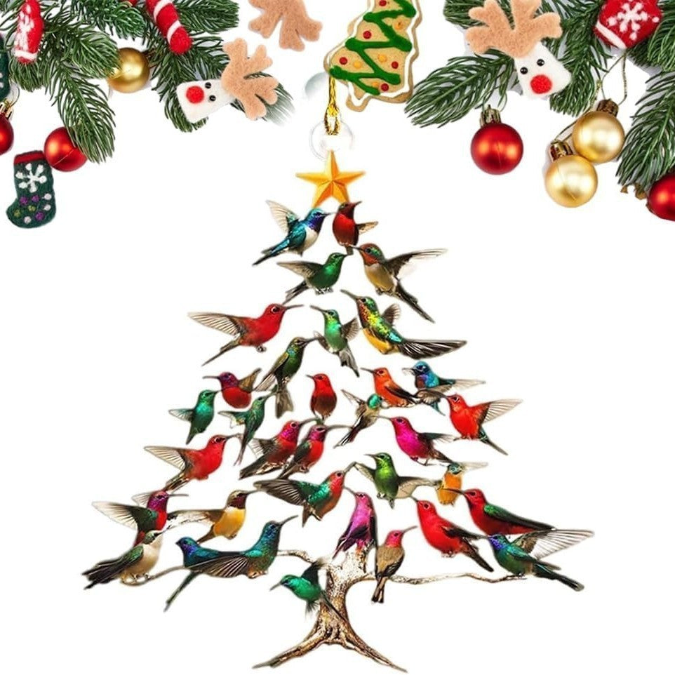 Hummingbird Christmas Ornament | 8 cm Acrylic